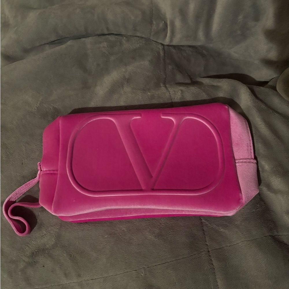 Valentino Fuchsia Wristlet Clutch